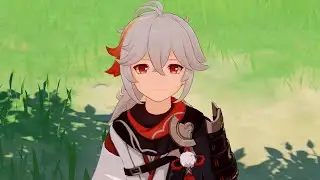POV: You're a sunsettia and Kazuha is looking fondly at you