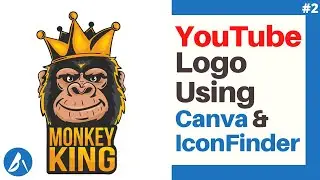 How To Create A Simple YouTube Logo On Canva Using IconFinder #2