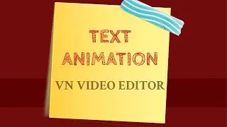 Reveal Text Intro Animation in Vn Video Editor
