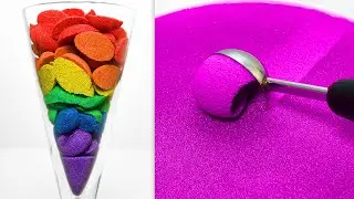 Very Satisfying and Relaxing Compilation 331 Kinetic Sand ASMR