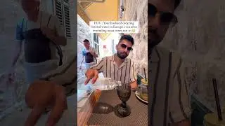 Ordering bottled water in Europe can be expensive 🤪