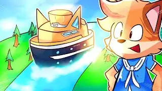 Gasté $1,000,000 para hacer el mejor BARCO en Roblox - Build a Boat!