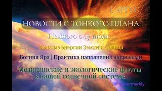 #44 НОВОСТИ С ТОНКОГО ПЛАНА. Немного о 17 июля. Золотые энергии. Флоты в нашей солнечной системе.