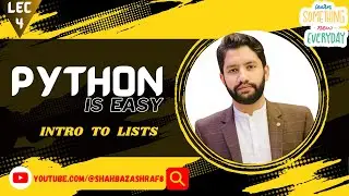 4. Lists in Python | Python is Easy | Python in English 