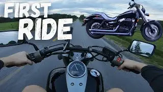 First Ride on My Honda Shadow 750 Phantom !!!