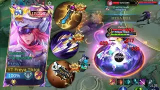 FREYA HYPER CARRY TIM VS GUSION HYPER! BEST BUILD HYPER FREYA 2024! GAMEPLAY FREYA - Mobile Legends