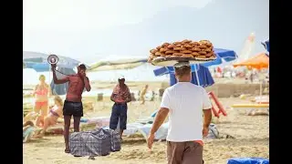 пляжные торговцы Анапы (Витязево)