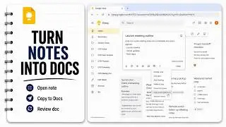 How to Send Google Keep Notes to Google Docs (Docs Handoff Flow)