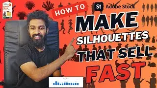 How to create Vector silhouette that Sell Fast on Adobe Stock Contributor Sinhala 2025