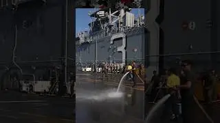 Working Party to Wash the Flight Deck