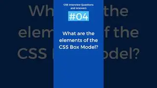 Elements of CSS box model | CSS Interview Questions and Answers Part - 4 