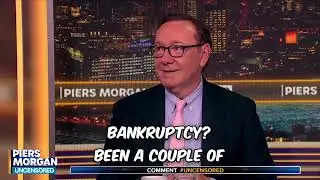 Actor Kevin Spacey starts crying during an interview, says he owes millions of dollars in legal fees