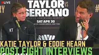 Katie Taylor & Eddie Hearn POST FIGHT INTERVIEWS: NO 3 Min RDS? | Ireland REMATCH | Eddie 