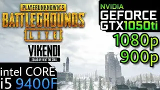PUBG Lite ( Vikendi )- GTX 1050Ti - i5 9400F - 1080p - 900p - 120Fps - Gameplay - Benchmark Ultra