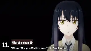 My Top 25 Anime Endings of Fall 2021 (v1)