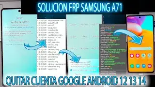 FRP SOLUCION A71 QUITAR CUENTA GOOGLE NO ENVIA EL MENSAJE A715 BIEN EXPLICADO