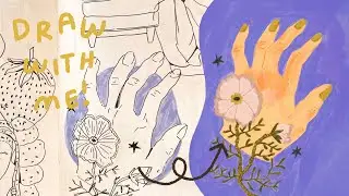 digitally draw with me while i answer your questions!