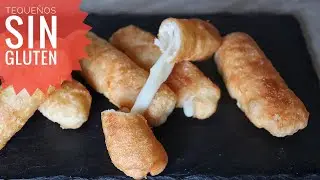 Como hacer TEQUEÑOS o dedos de queso SIN GLUTEN (receta fácil)