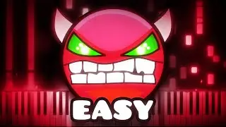 Geometry Dash LVL 14 - Clubstep | Piano Tutorial