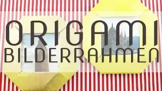Origami Bilderrahmen falten - Faltanleitung - Talu.de
