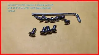 Rear License Plate Holder Bracket for BMW + Unique Screws & Wrench New