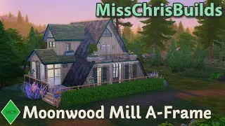 🌜Moonwood Mill A-Frame // Sims 4 Speed Build