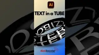 Make your text fit in the tube#adobe#adobeillustrator