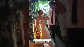 Тортик и малышка 😅 #свадьба #свадебный #свадебныйторт #малышка #ведущий #свадьба2025 #молодожены