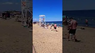 Пляж Тамани. Таманский залив. 