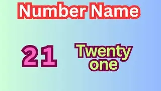 Number names | Number Names 21 - 30 | Number spelling | Learn Numbers | Number 21 - 30 | #numbername