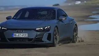 Audi e-tron GT slow-mo hooning