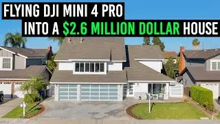 Flying my DJI Mini 4 Pro in a $2.8 Million Dollar House (Real Estate Promo)