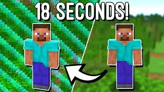 Minecraft: Spawn to World Border in 18 Seconds!