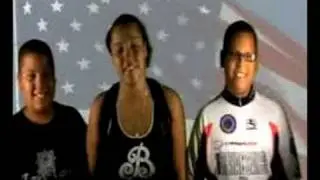 Anna is cheering for U. S. A.