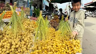'' Date fruit is delcious '' I go to market and buy some ingredient for my recipe - Chef Seyhak