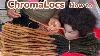 Creating Stunning Gradient Color Faux Locs #artificial #dreadlocks