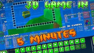 3D Game in Geometry Dash in 5 MINUTES // Geometry dash 2.2 Gamemaking Library