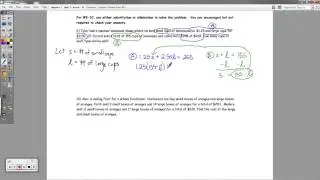 Algebra 1 - (OLD VERSION) Unit 3 Review Packet (Systems of Equations and Inequalities)