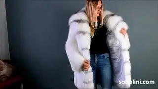 Шуба из арктической белоснежной лисы/ эксклюзивные шубы в Украине