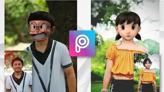 How to Apply Doraemon Cast 3D Head  |  Picsart Tutorial | Edit Like a Pro| Tagalog