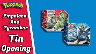 Pokémon Empoleon And Tyranitar V Tins Opening!
