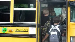 First Day of School - Catching the Bus