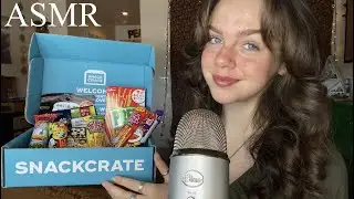 ASMR Eating a Box filled with RANDOM SNACKS