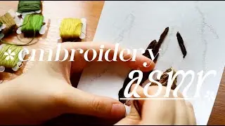 ☀️ cozy art vlog featuring; embroidery asmr & bgm