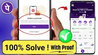 Unable to Proceed Phonepe Problem || Phonepe unable to proceed | Login problem 