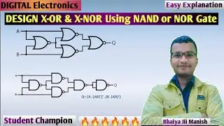 le-12 | Special Case in minimum number of NAND & NOR gates | Digital Electronics