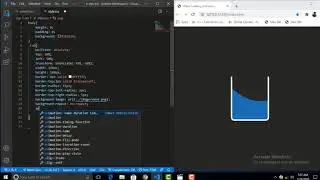 Fill cup with water - Css Loading Page Animation - Pure Css Animation Effects - Tutorial(hidi-urdu)
