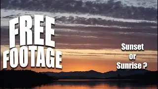 Copyrightfree Nature stock footage Beautiful sunrise and or sunset