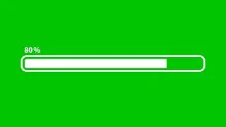 Loading Bar Progress Bar Animation | Green Screen | 4K | Free Download