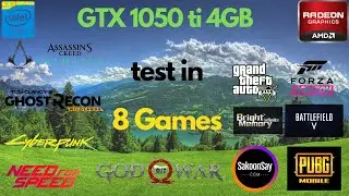 GTX 1050 ti test in 8 Games 2023